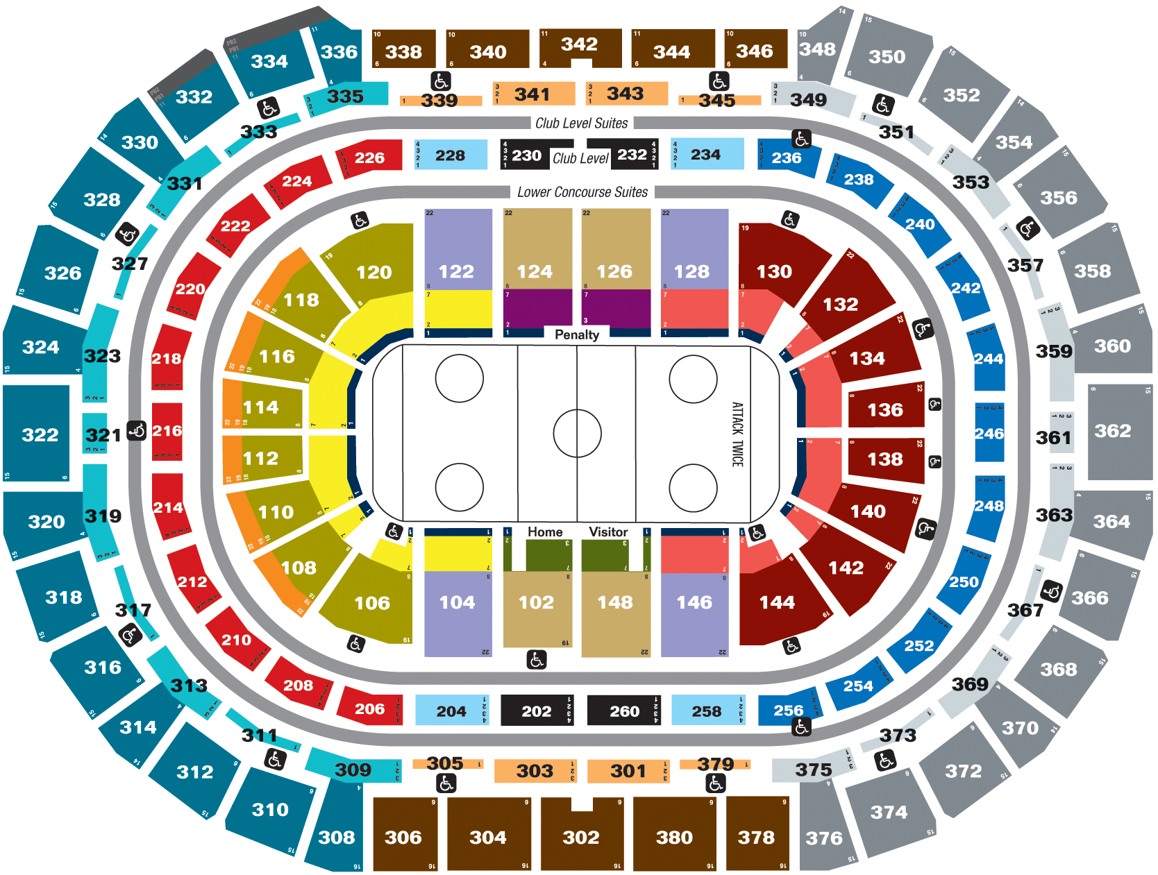 Ball Arena Seating Chart + Rows, Seats and Club Info