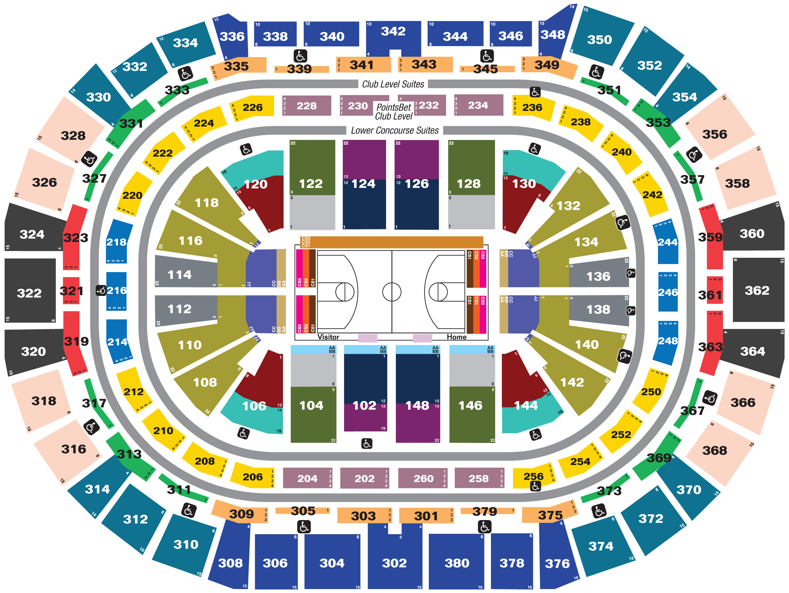 Seating Charts Ball Arena