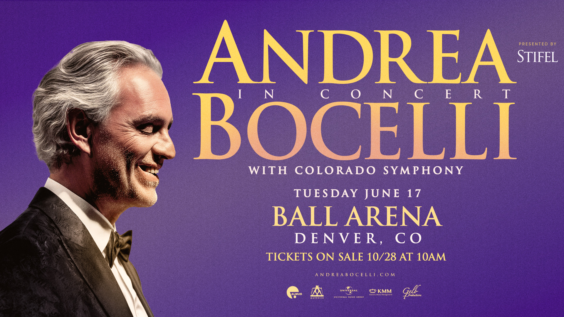 Andrea Bocelli in Concert with Colorado Symphony