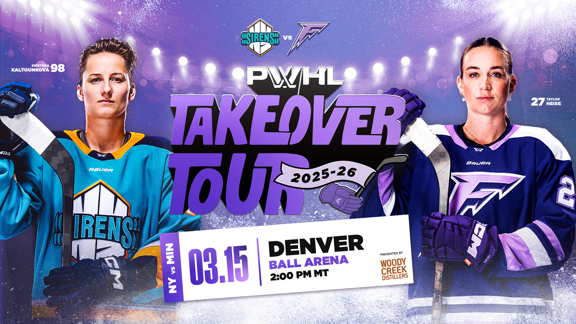 PWHL TAKEOVER TOUR: NEW YORK SIRENS AT MINNESOTA FROST
